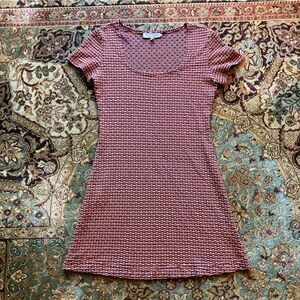 Le Chateau Y2K Geometric Print Dress